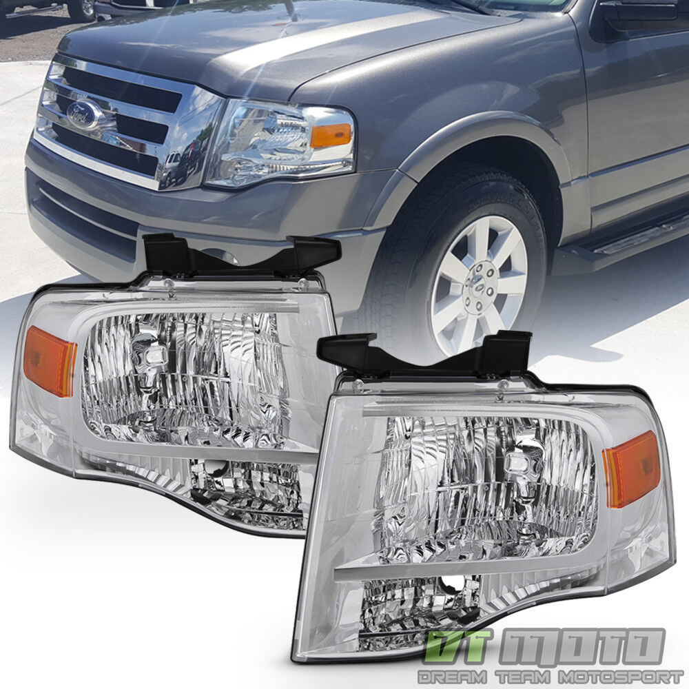 For 2007-2014 Ford Expedition Headlights Left+Right 07-14 Replacement Headlamps