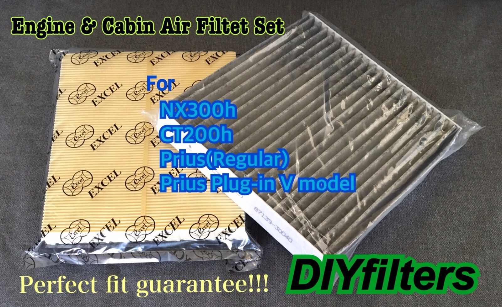 AF6114 C35667 Engine&CARBONIZED CABIN Air Filter PRIUS Plug-In; V CT200h NX300H