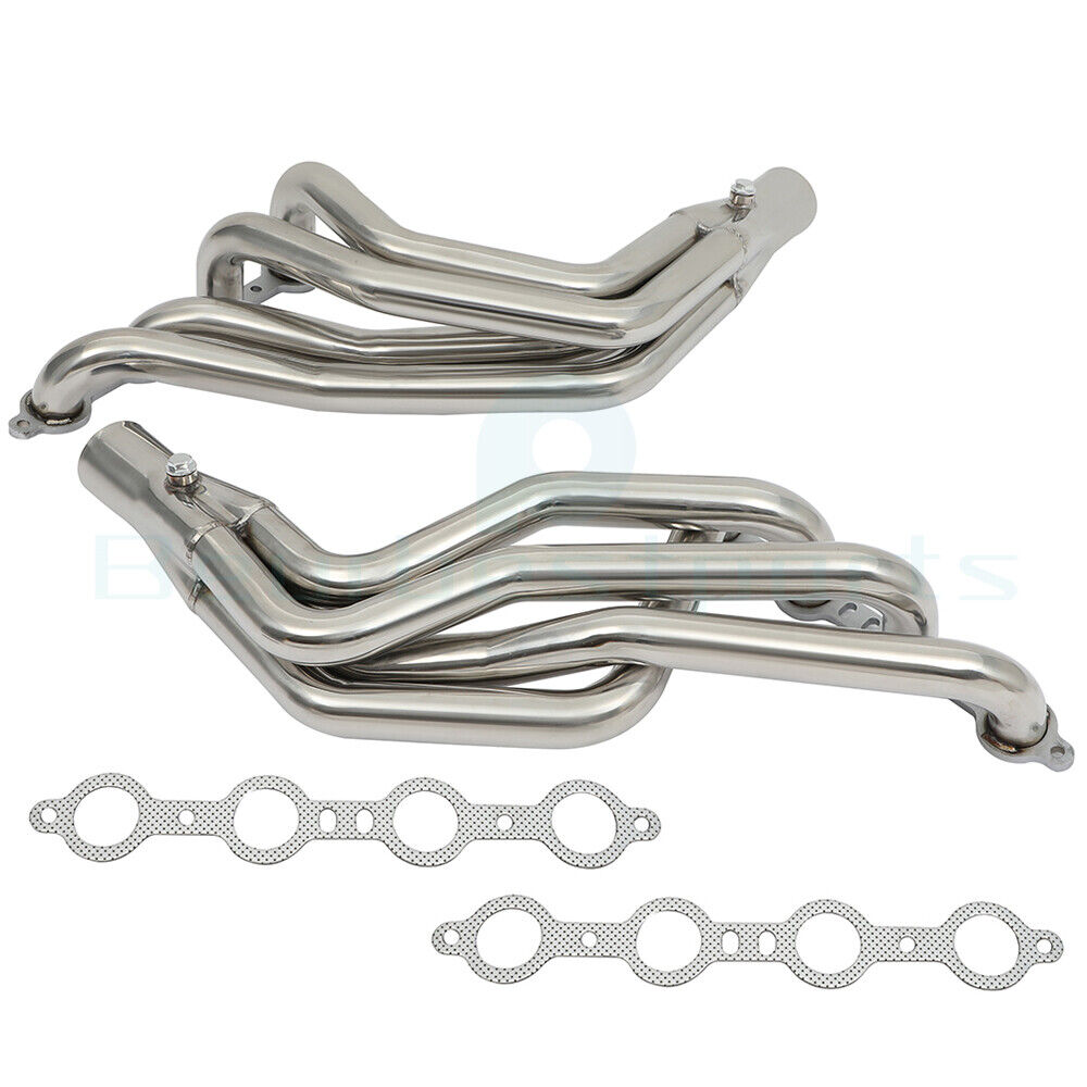 Long Tube Headers For Ford 79-93 Fox Body LS Conversion Swap & 94-04 Mustang