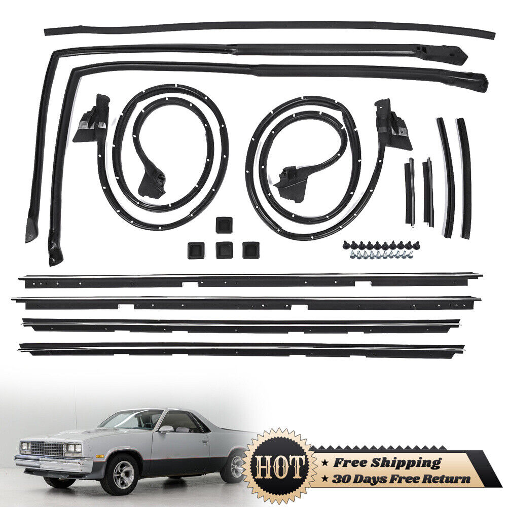 17 PCS Weatherstripping Seals Kit For 1978-87 Chevrolet El Camino&GMC Caballero