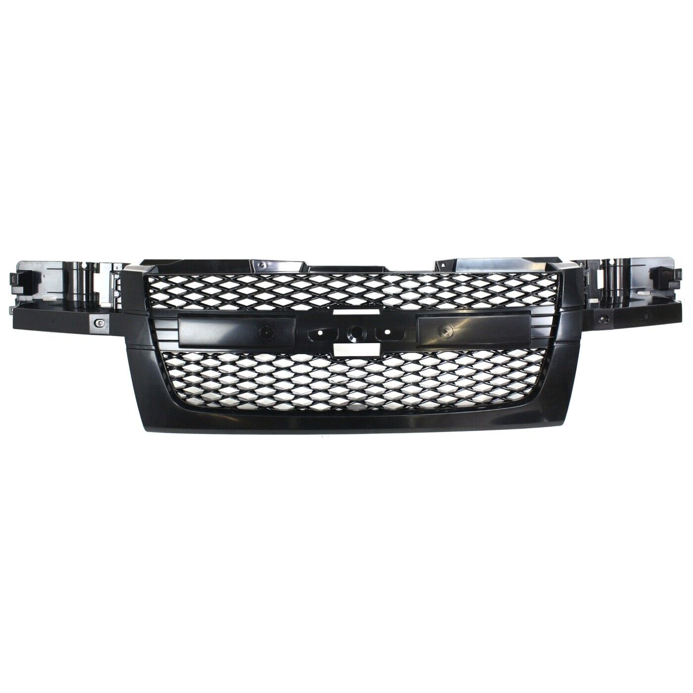 Grille Assembly For 2004-2012 Chevrolet Colorado With Emblem Provision Dark Gray