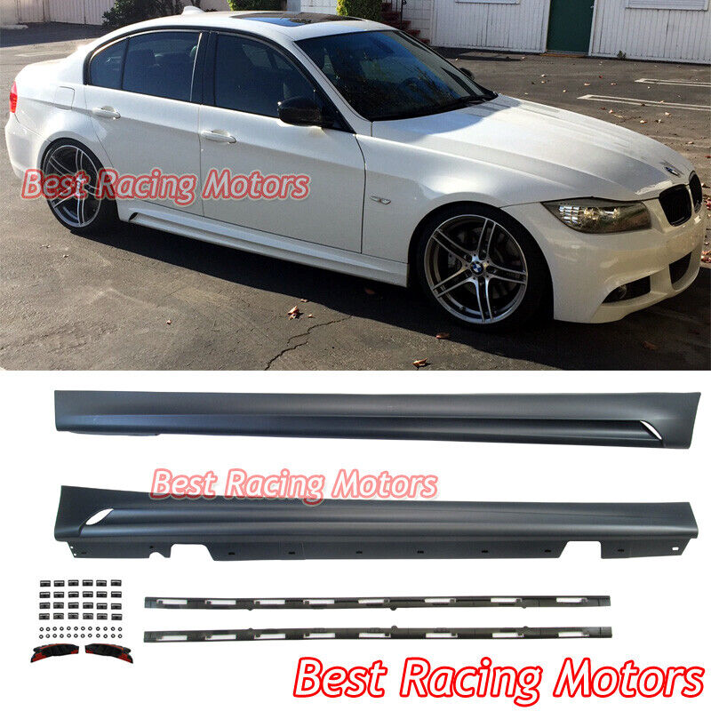 For 2006-2011 BMW E90 E91 4/5dr 3-Series Performance Style Side Skirts (PP)