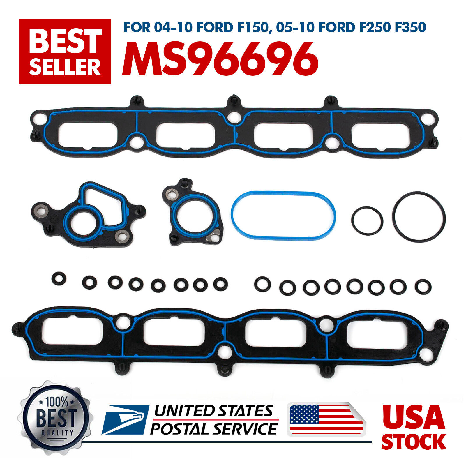 Intake Manifold Gasket Kit For Ford Expedition F-150 F-250 Lincoln Mark LT 04-14