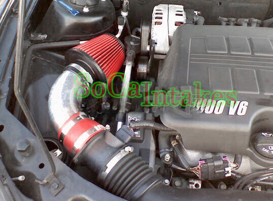 Red Air Intake kit & Filter For 2005-2010 Pontiac G6 3.5L 3.6L 3.9L V6