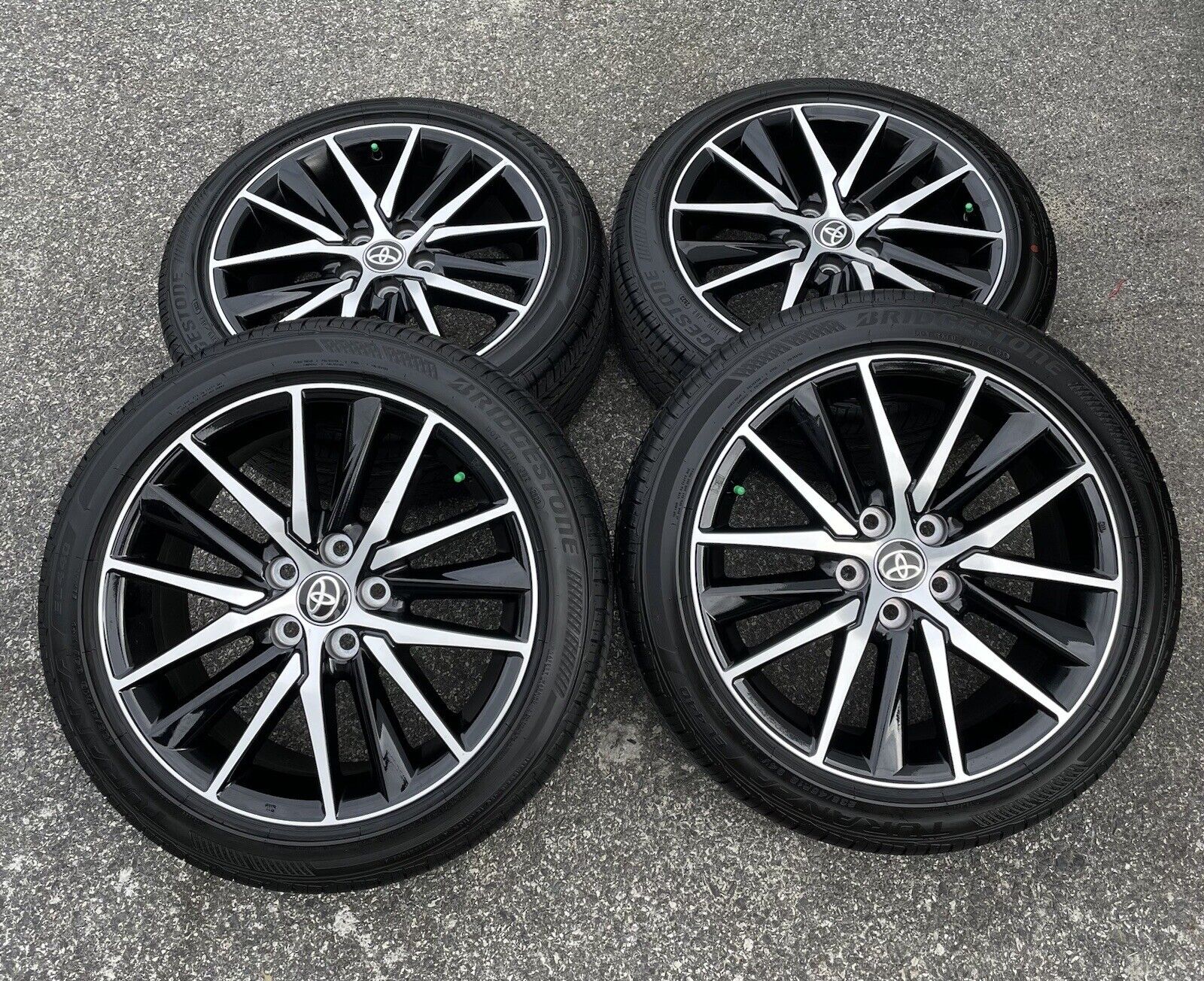 New 2023 18” Toyota Camry Avalon Black Wheels Rims Tires 2022 2021 2020 69133A
