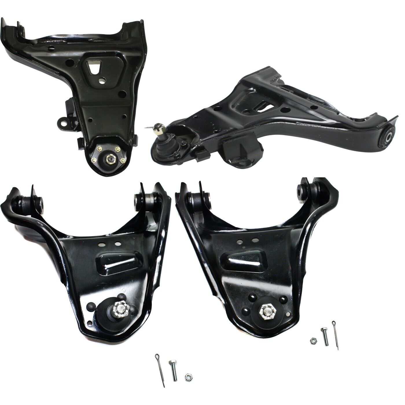Control Arm Kit Set of 4 For 88-00 Chevrolet S10 Front RH & LH Upper & Lower 4WD