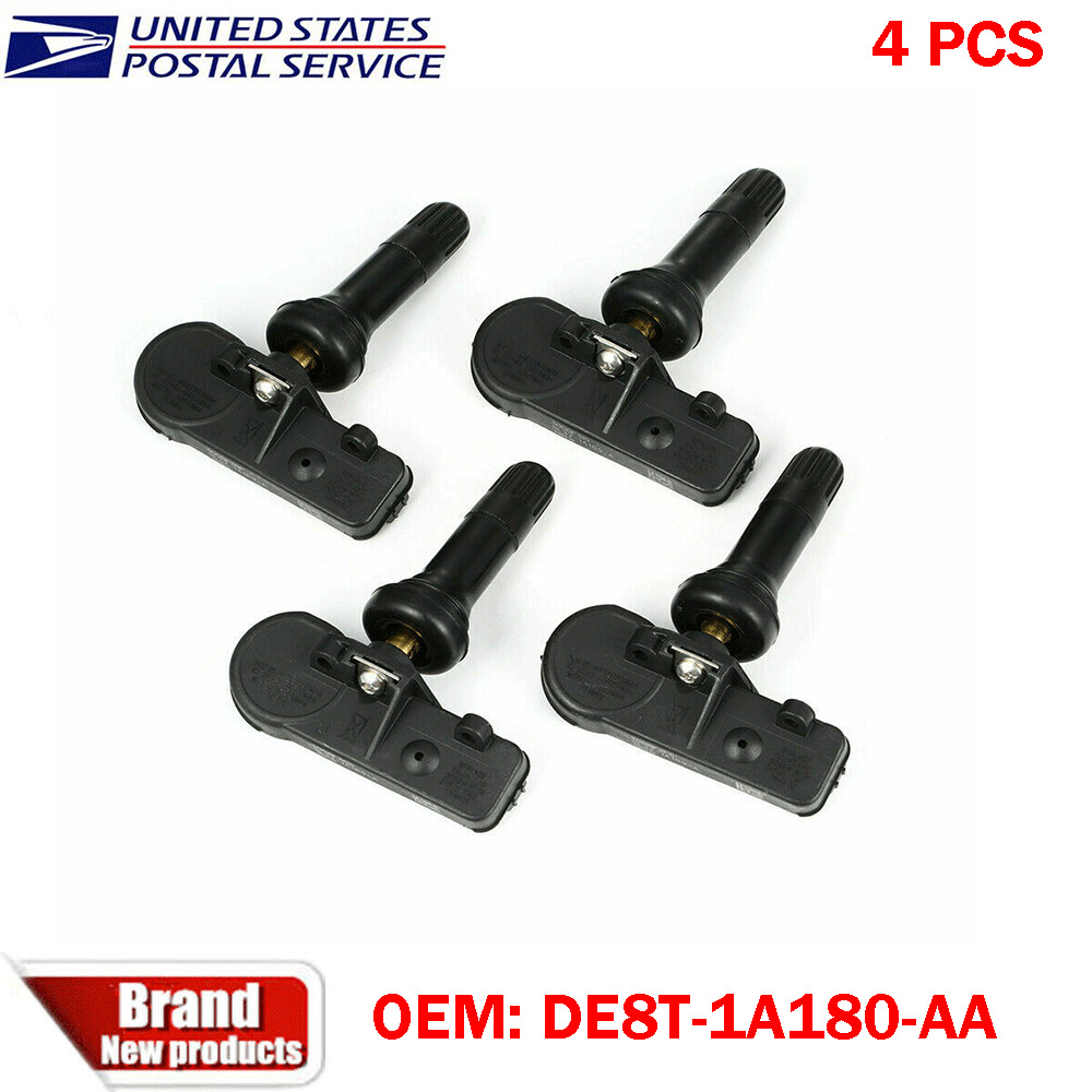 Set of 4 Genuine For Ford Motorcraft Tire Pressure Sensor OEM DE8T-1A180-AA TPMS