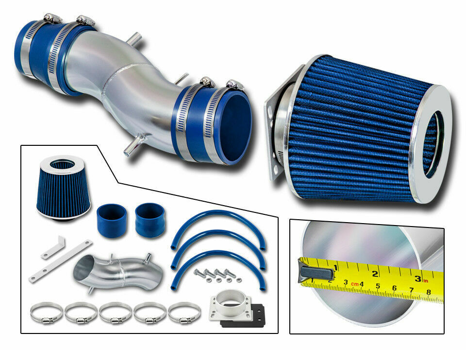BCP BLUE For 93-97 Altima/91-99 Sentra 200SX G20 Short Ram Air Intake Kit+Filter
