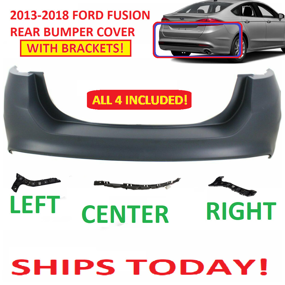 2013 2014 2015 2016 2017 2018 ford fusion rear bumper cover 