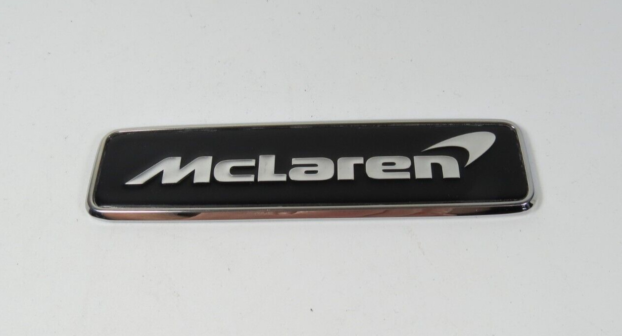 17-23 McLaren 720S 765LT GT 600LT Front Hood Emblem Badge Nameplate Genuine OEM