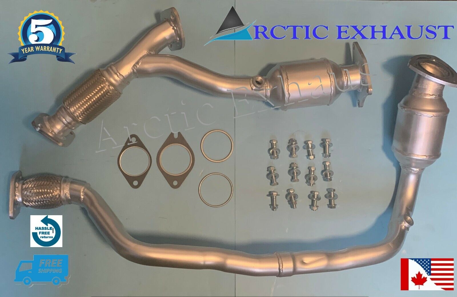 FITS: 05-06 PONTIAC G6 3.5L FRONT & REAR CATALYTIC CONVERTER-DIRECT FIT