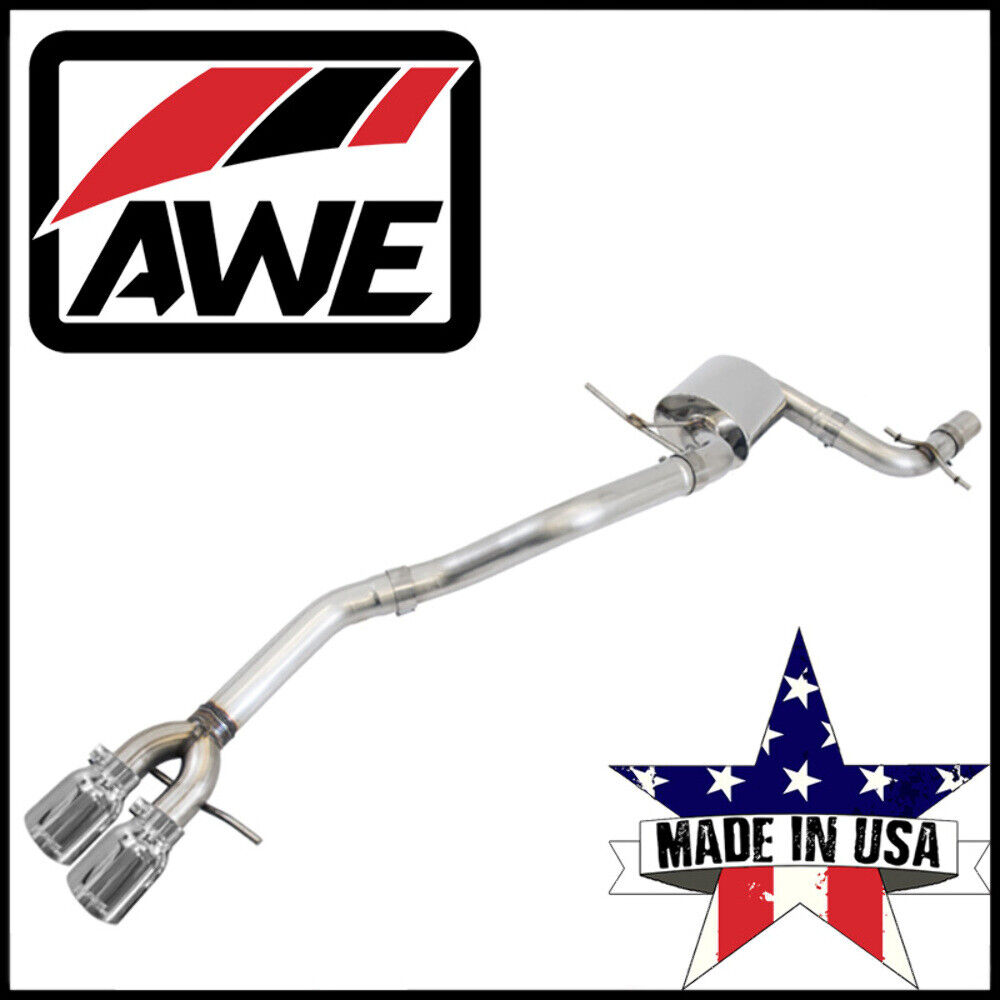 AWE Tuning Track Cat-Back Exhaust System fits 2012-18 Volkswagen Jetta 1.8L 2.0L