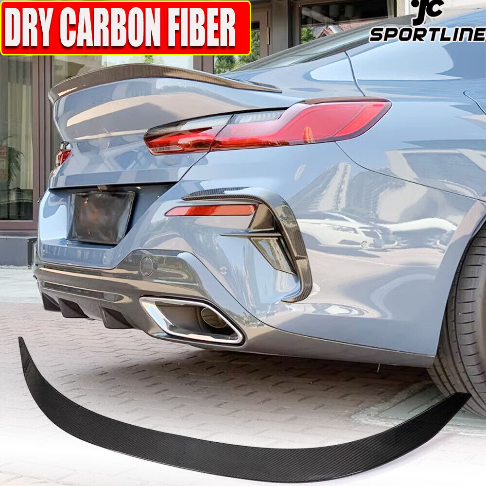 Fits BMW 8 Series G16 840i 850i M8 2019UP Rear Trunk Spoiler Wing Lip DRY CARBON