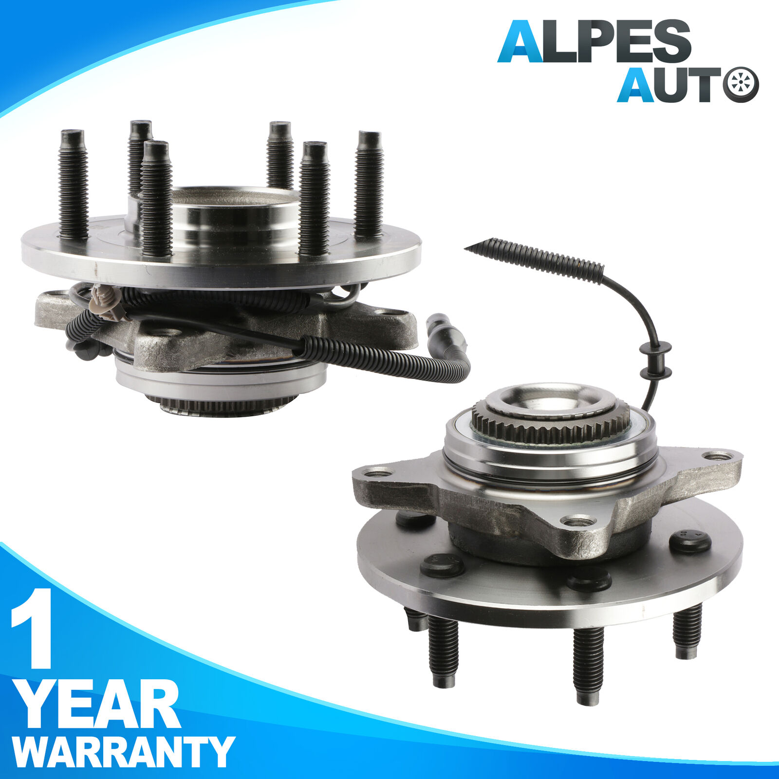 2X Front Wheel Hub Bearings 515079 For 2006-2008 Ford F-150 Lincoln Mark LT 4WD