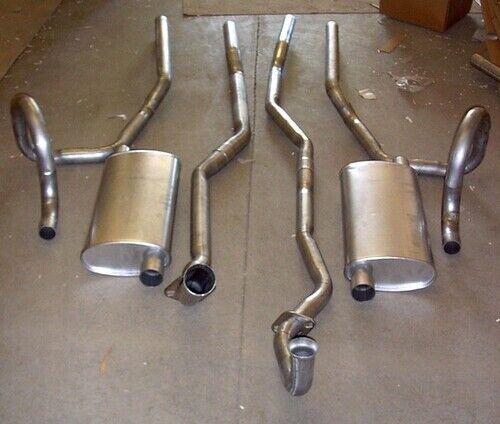 1974 OLDS CUTLASS DUAL EXHAUST SYSTEM, ALUMINIZED, WITH 350 ENGINES