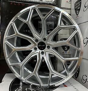 22'' Giovanna Monte Carlo Wheels Tires Silver Audi A8 S8 S7 Bentley S550 S63 New