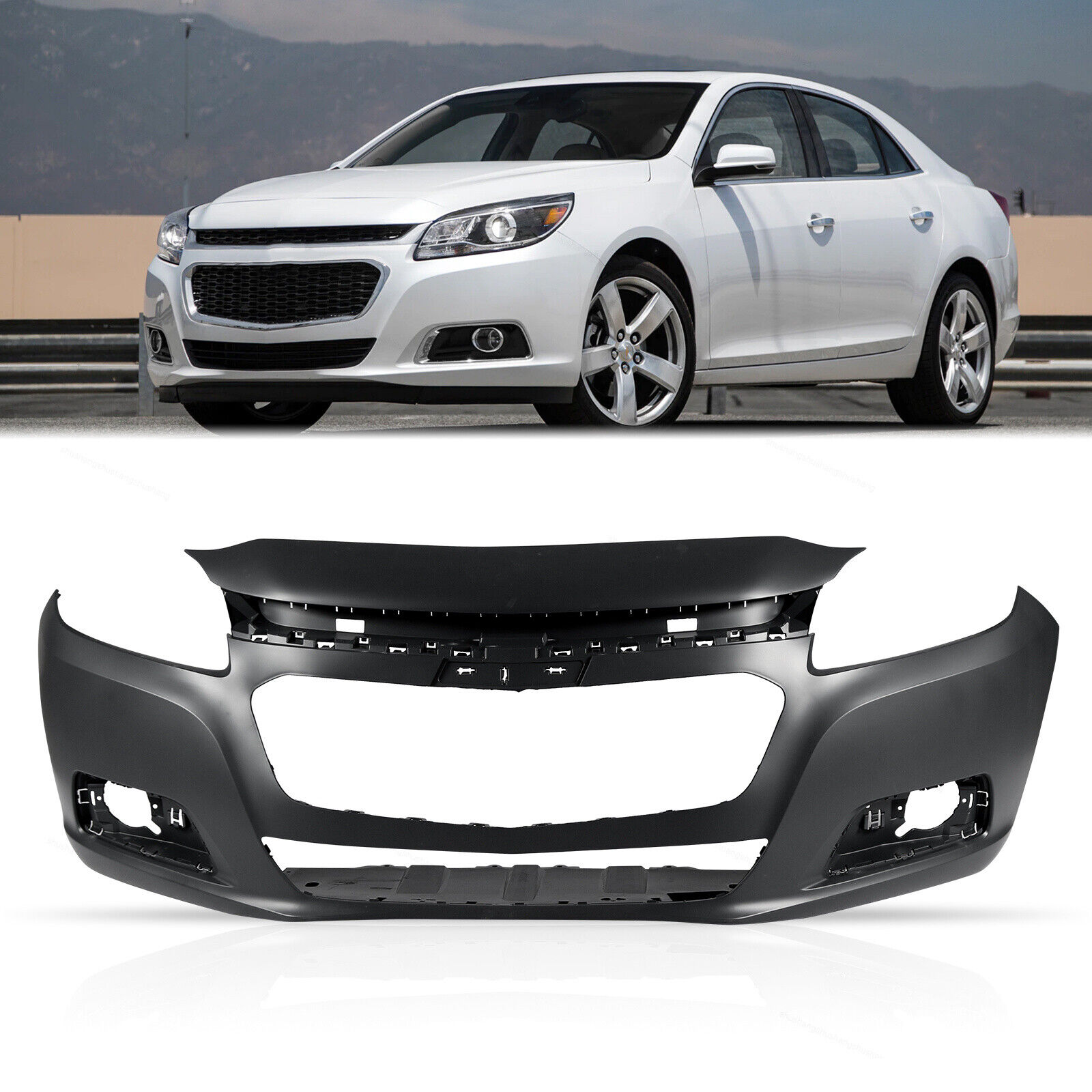 Primered Front Bumper Fascia Cover Replacemnt Fit For 2014 2015 Chevrolet Malibu
