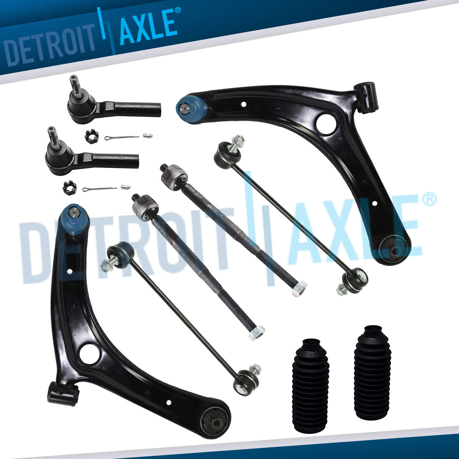 Front Lower Control Arms Sway Bar Tie Rod for Dodge Caliber Jeep Compass Patriot