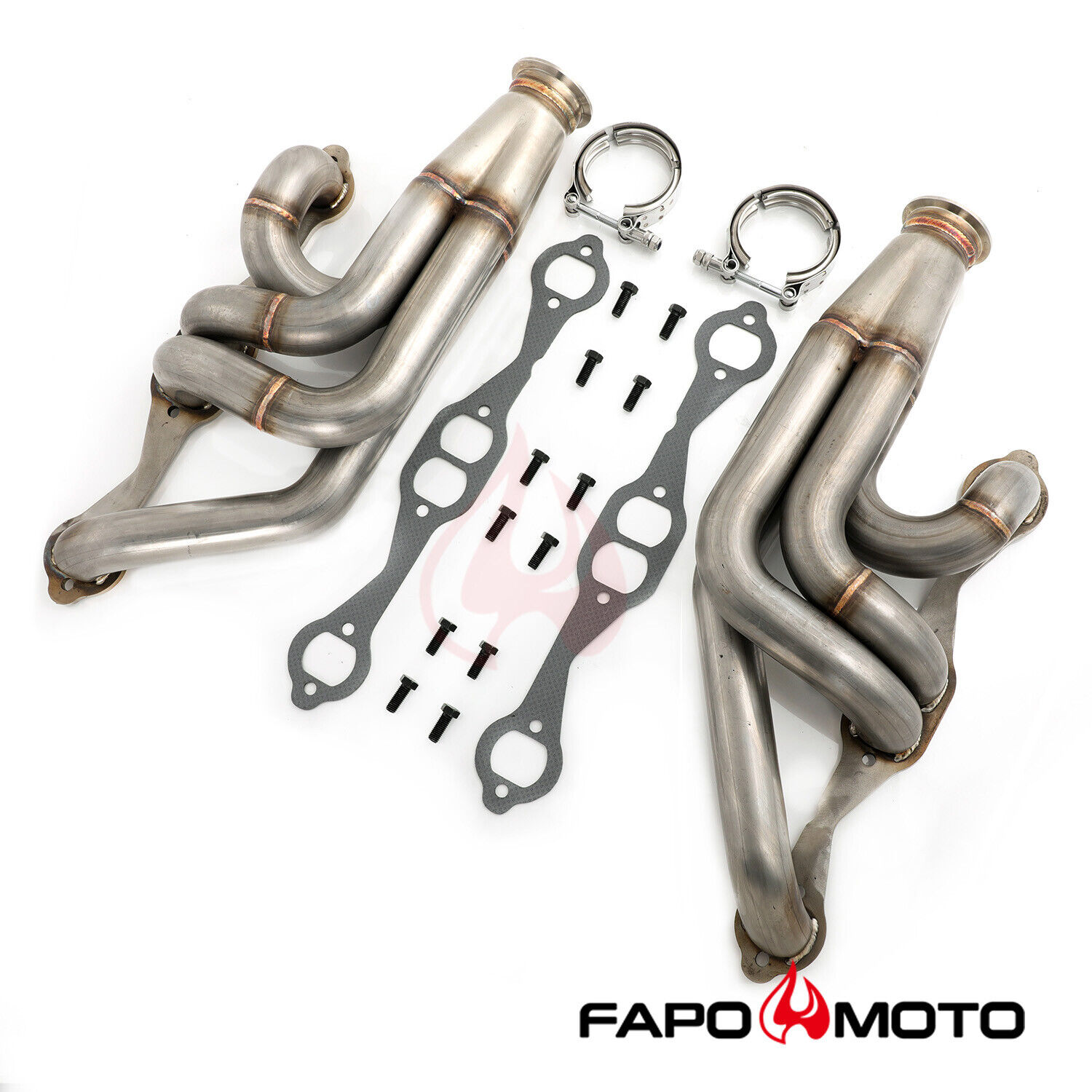 FAPO Turbo Headers for Chevy Chevelle Malibu El Camino A-body Small Block SBC V8