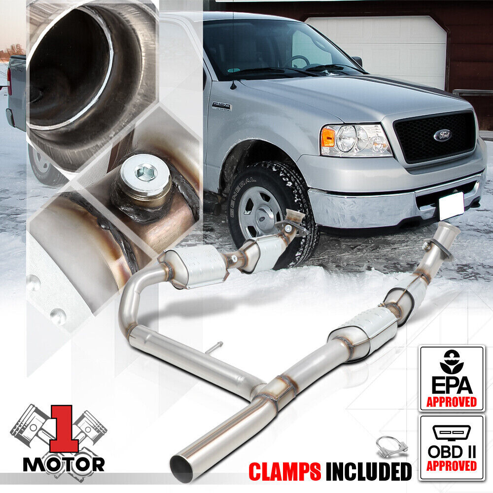 Exhaust Y-Pipe w/Catalytic Converter for 04-06 Ford F150/Mark LT 5.4 4WD V8 8Cyl