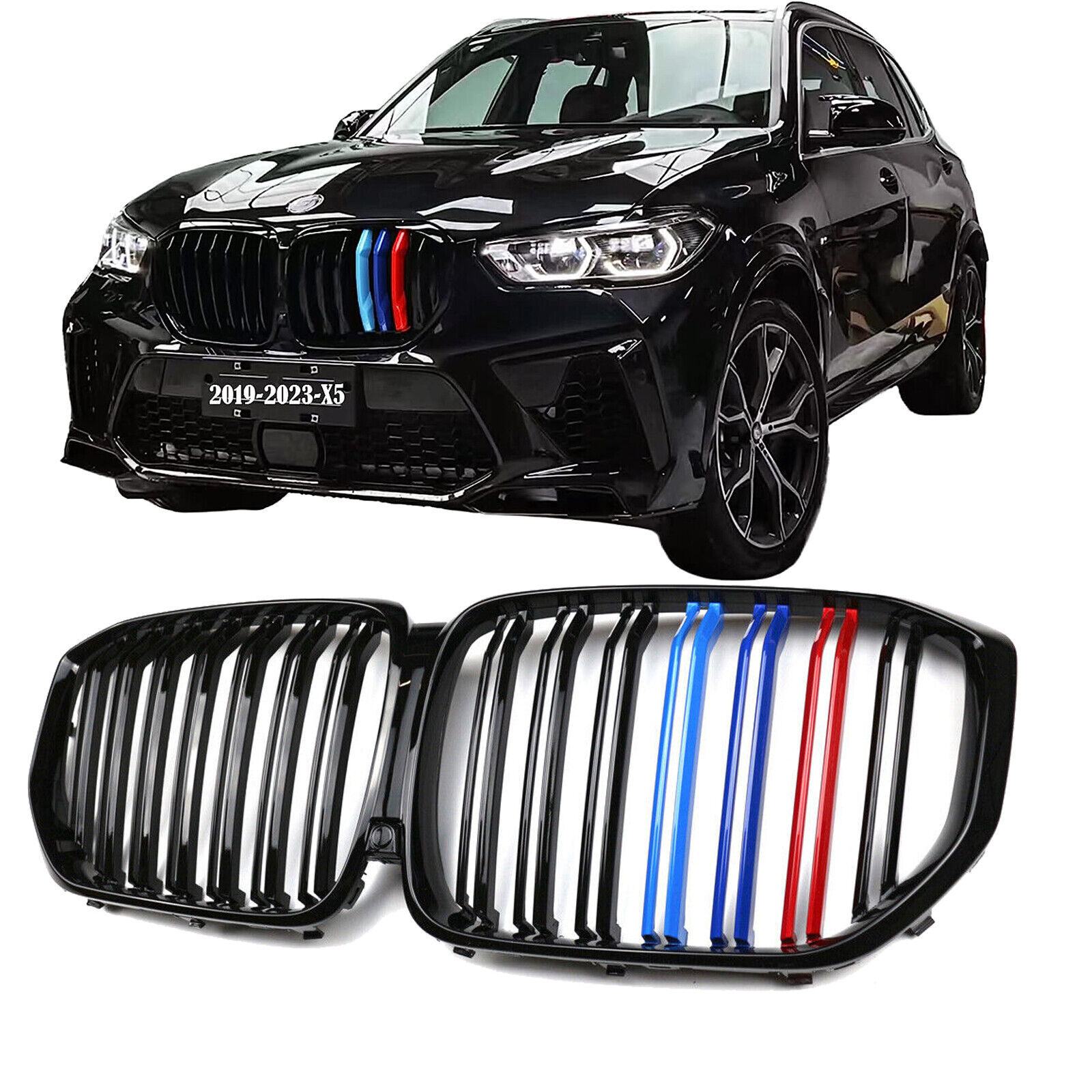 Front Grill Kidney Grille Sport M Color For 2019-2023 BMW X5 X5M G05 F95
