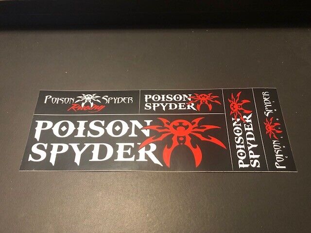 POISON SPYDER OFFROAD PRODUCTS 5PC STICKER SHEET 