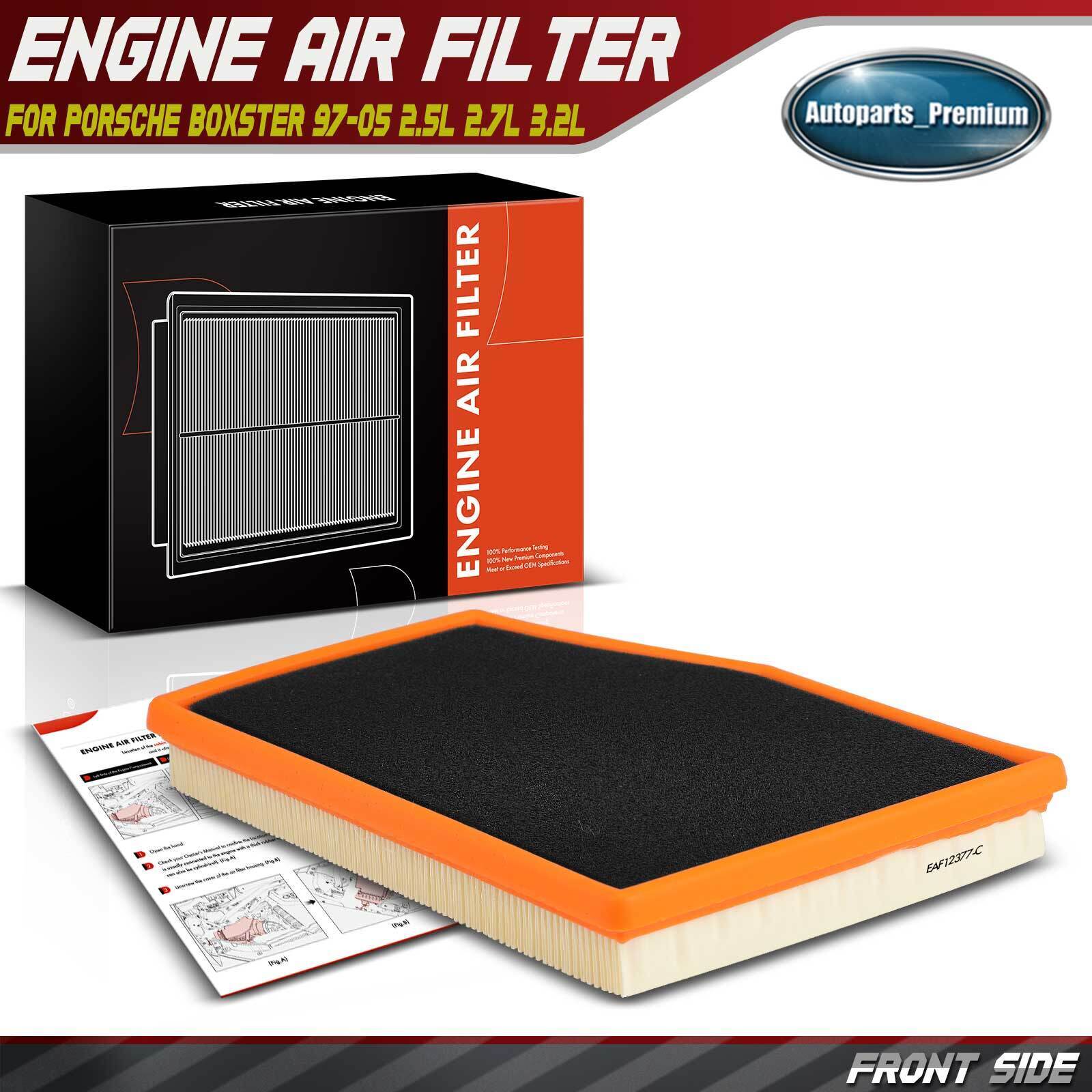 Engine Air Filter for Porsche Boxster 1997-2005 H6 2.5L H6 2.7L 3.2L 99611013104