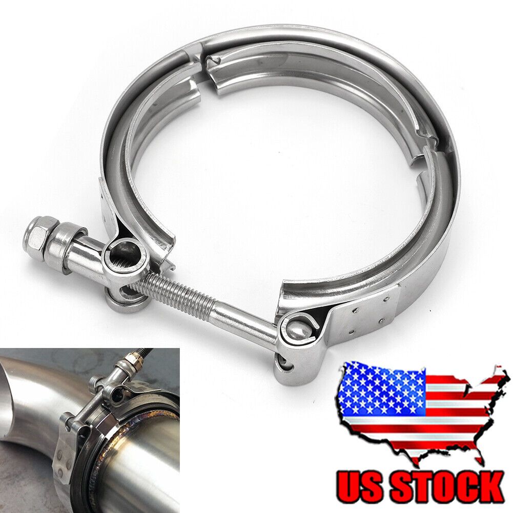 3\'\' V-Band Clamp For Turbo Exhaust Pipe Downpipe For Can Am Maverick X3 & R USA