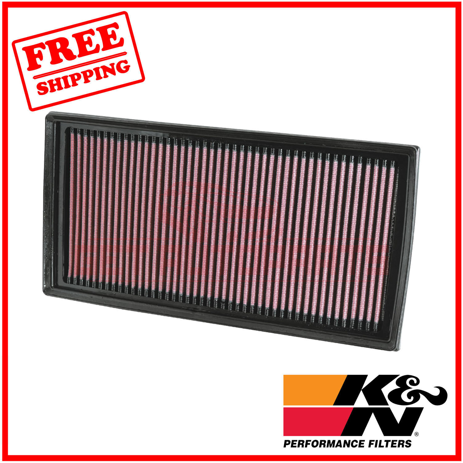 K&N Replacement Air Filter for Mercedes-Benz CLK63 AMG 2007-2008