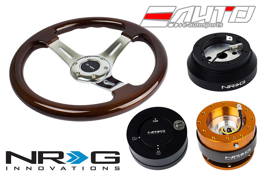 NRG 330 BR Wood CH Spoke Steering Wheel 1.5
