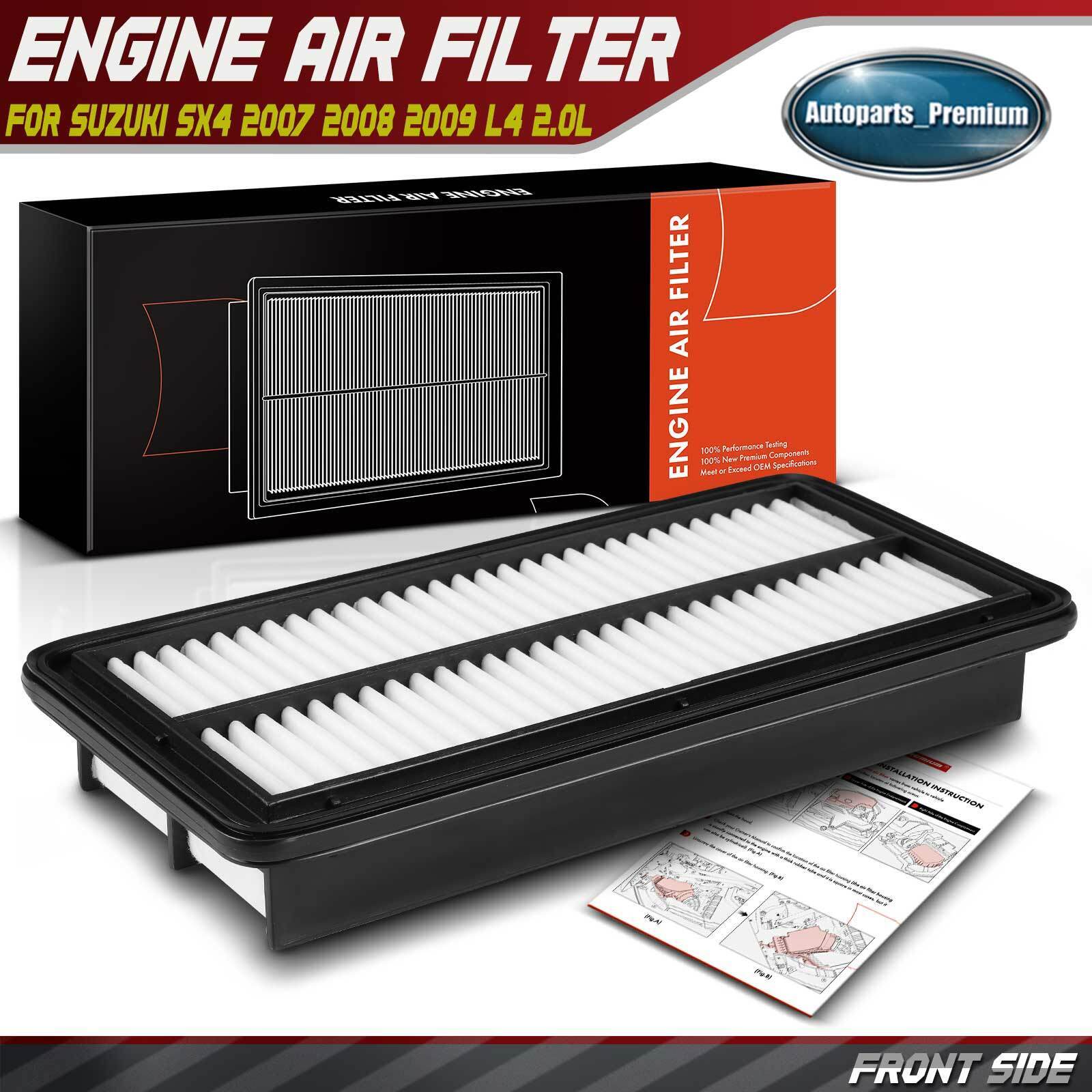 Engine Air Filter for Suzuki SX4 2007 2008 2009 L4 2.0L 1378080J00 Rigid Panel