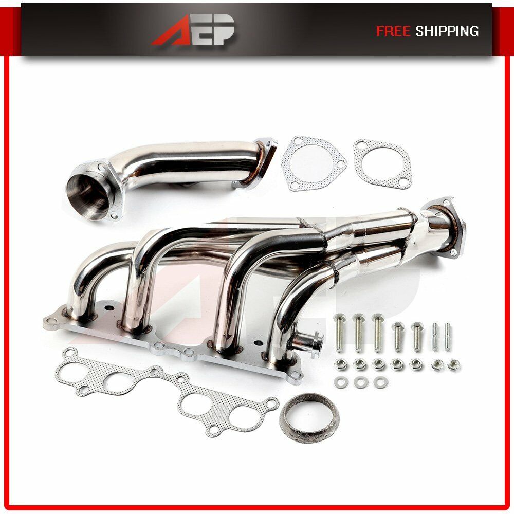 Tri-Y Exhaust Manifold Header FOR Toyota Tacoma 1995-2001 2.4L 2.7L L4