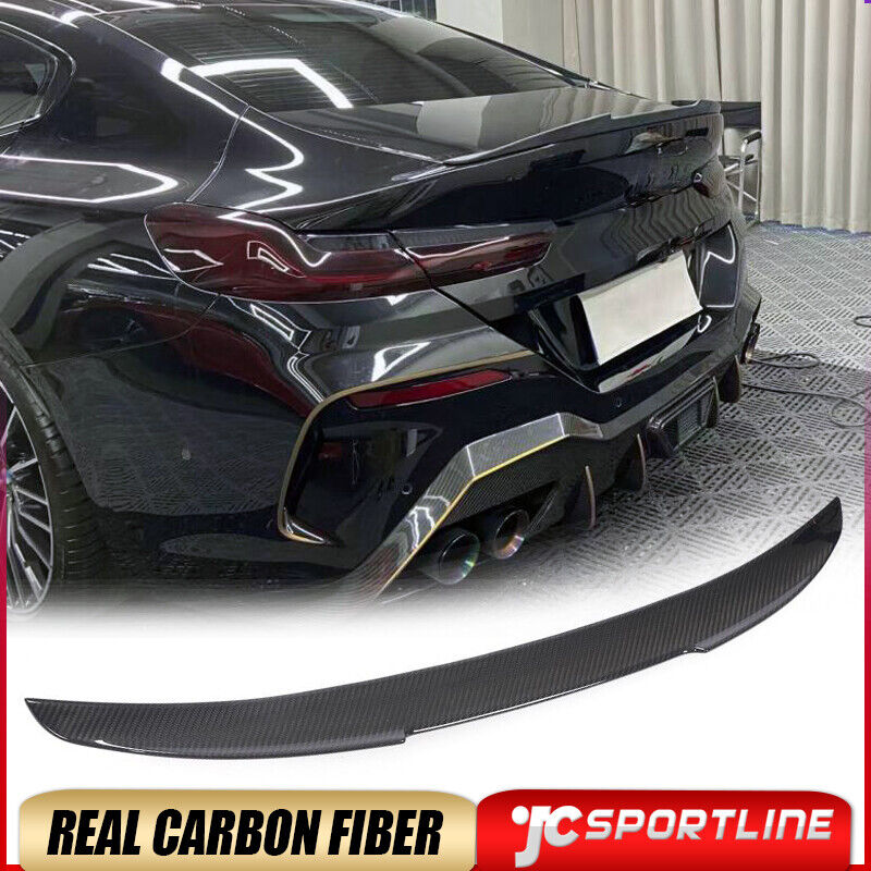 Fits BMW 8 Series G16 F93 M8 M850i 840i 18-23 DRY CARBON Rear Trunk Spoiler Wing