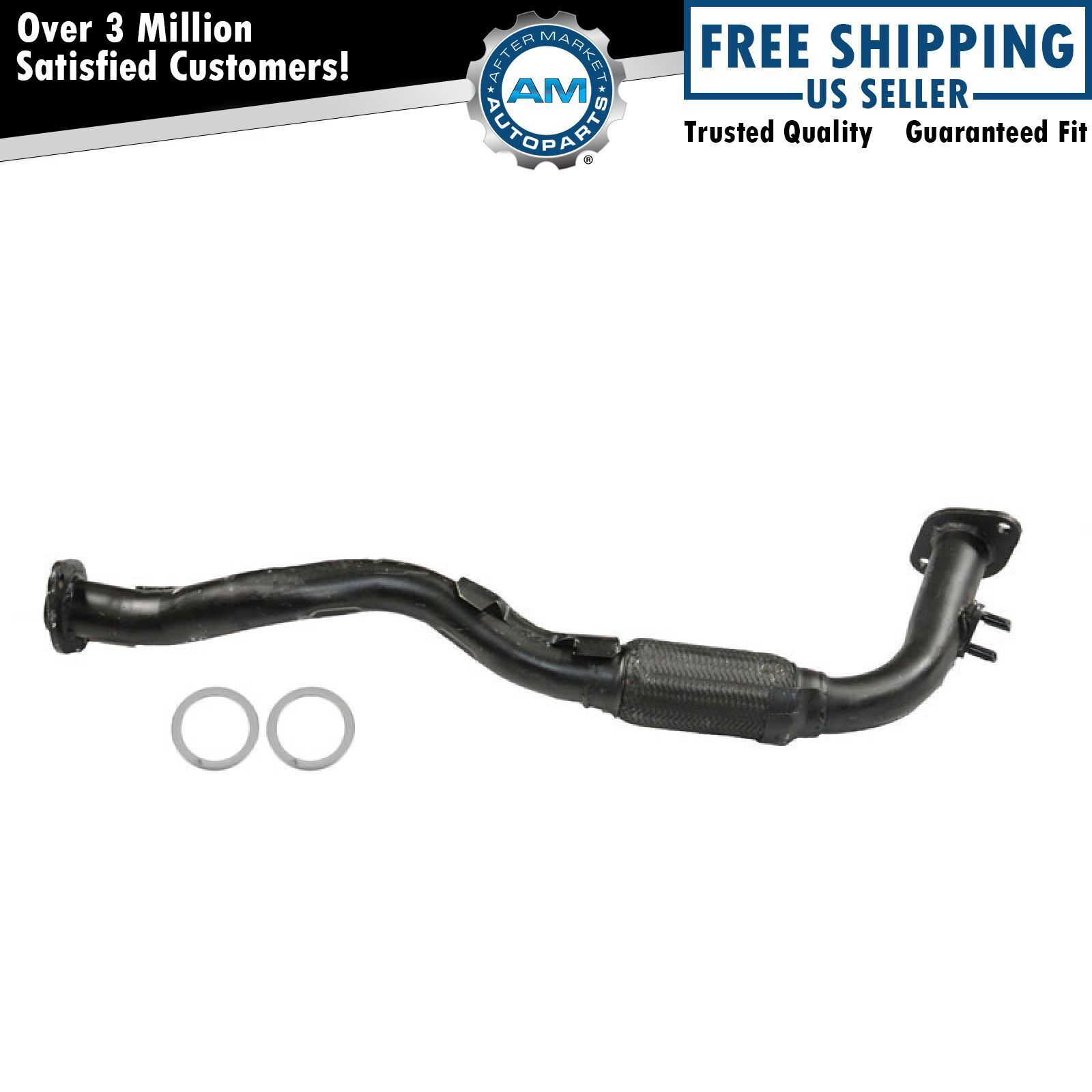 Front Exhaust Flex Pipe with Gaskets for 93-95 Toyota Corolla Prizm L4 1.8 1.6