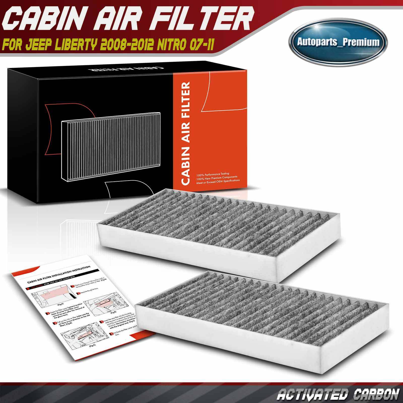 New Activated Carbon Cabin Air Filter for Jeep Liberty 2008-2012 Nitro 2007-2011