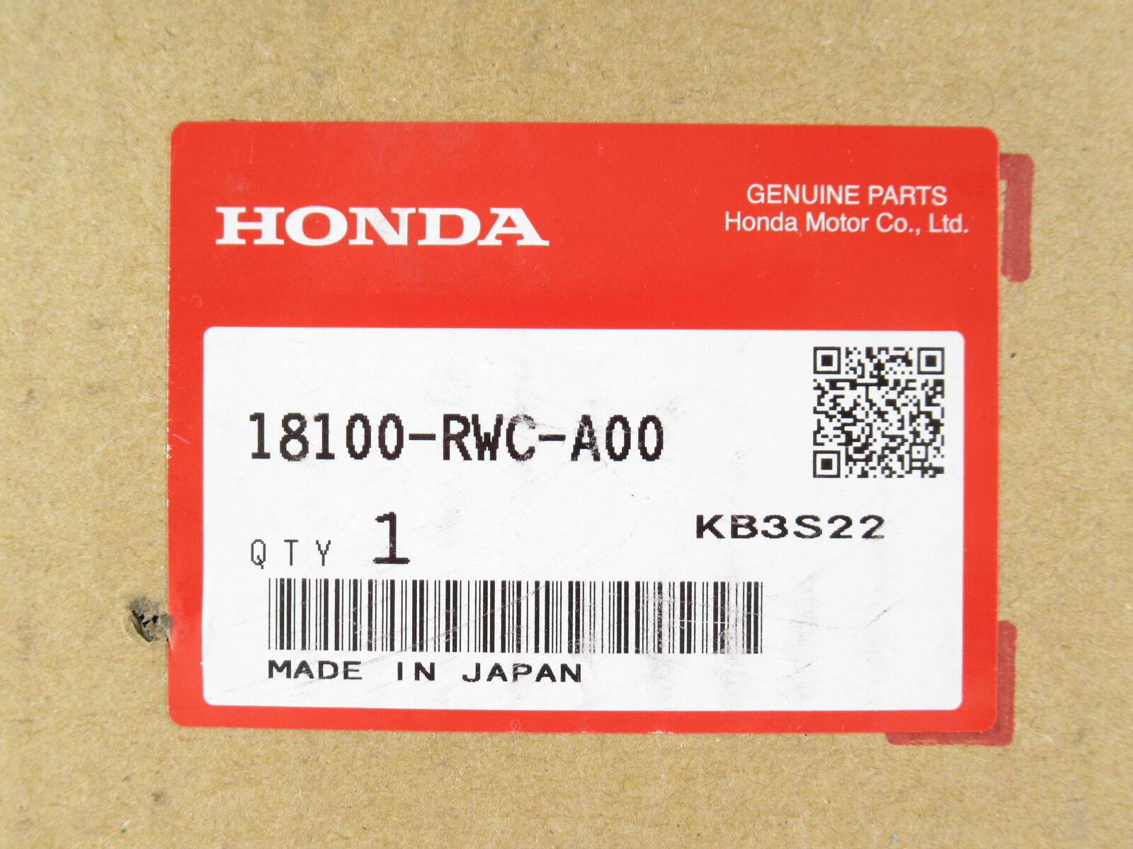 Genuine OEM Honda Acura 18100-RWC-A00 Exhaust Manifold 2007-2012 RDX