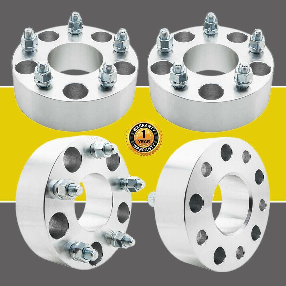 4pcs 2 inch Wheel Spacers 5x5 ( 5x127mm) 1/2 x20 Adapter for Jeep Grand Cherokee