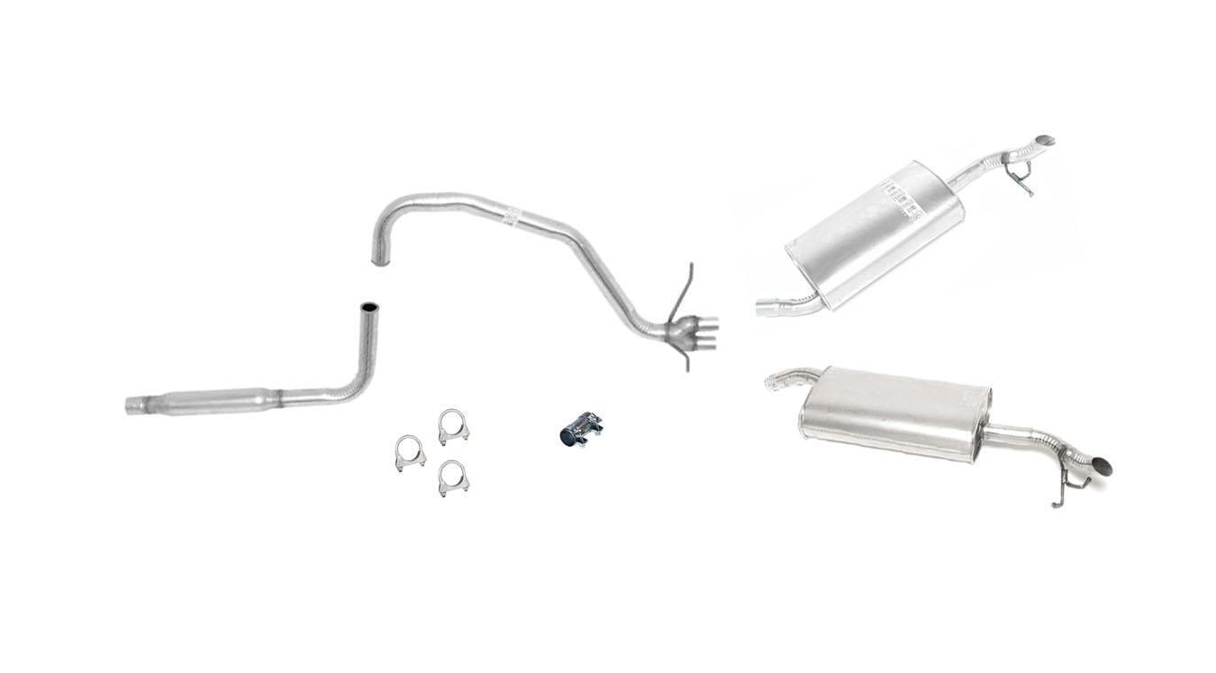 Fits For 1996-1999 Cadillac Deville Concours 4.6 Dual Muffler Exhaust System