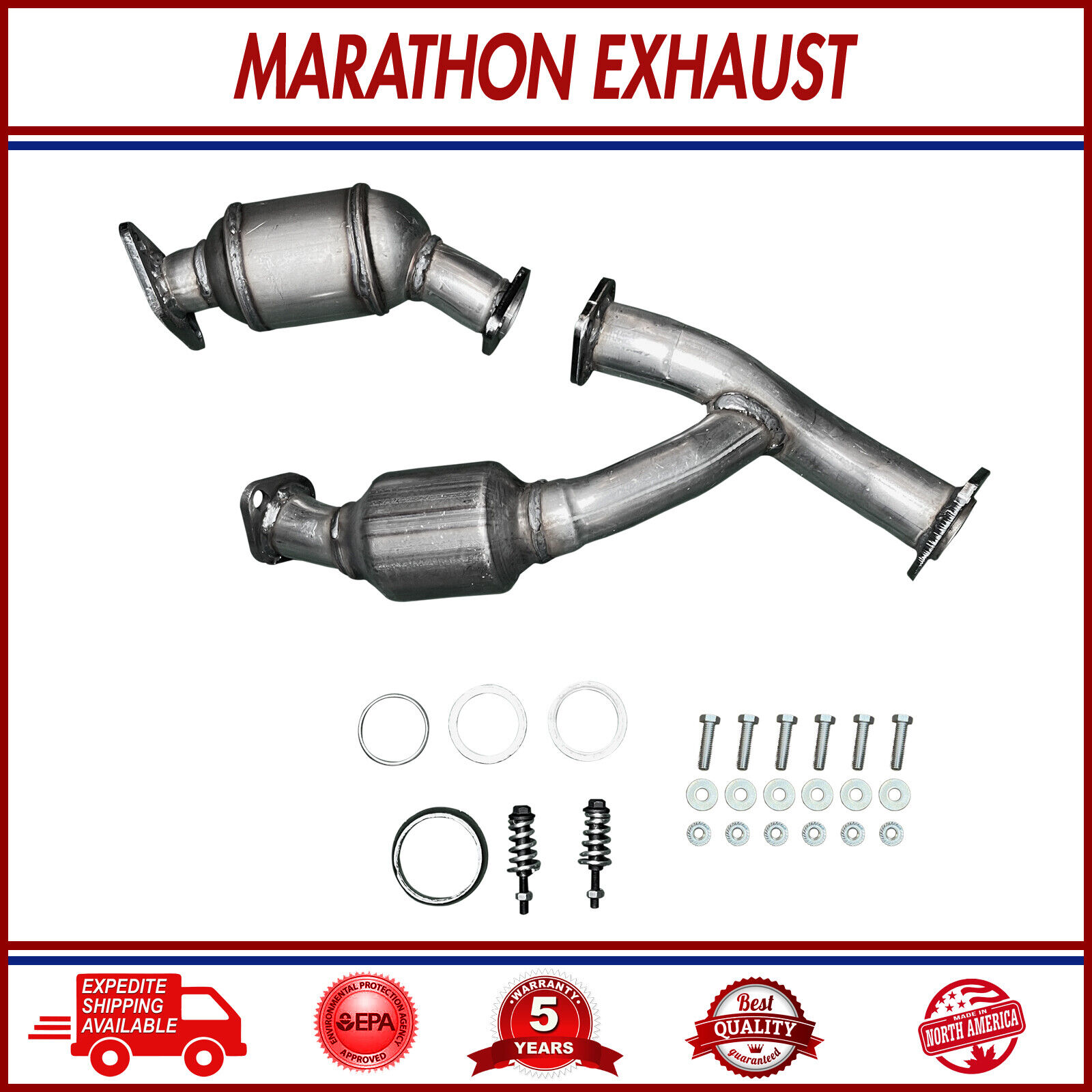 Front + Y-Pipe Catalytic Set for 99-03 Lexus RX300/01-03 Toyota Highlander 3.0L 