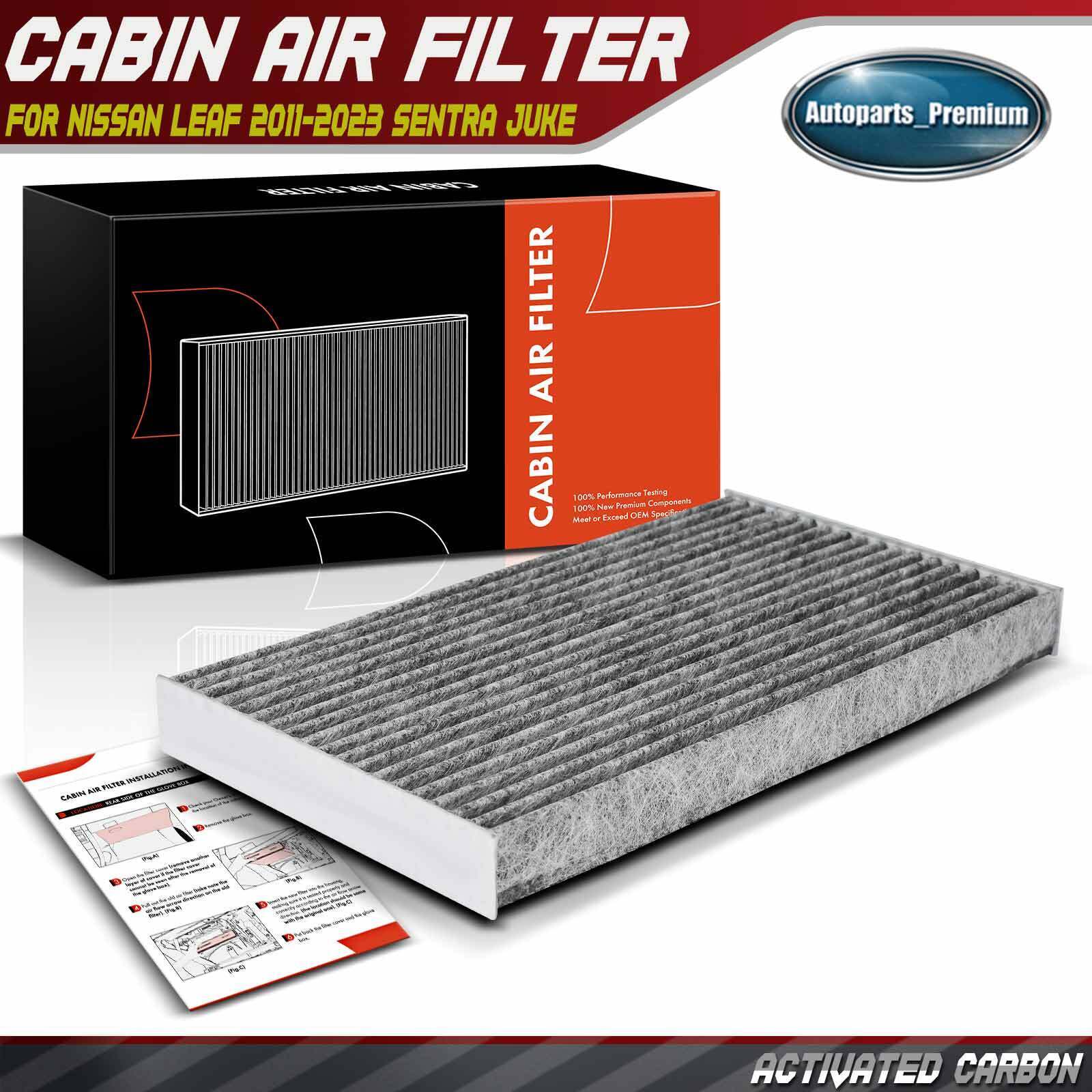Activated Carbon Cabin Air Filter for Nissan Sentra 13-19  LEAF 11-23 Juke 11-17