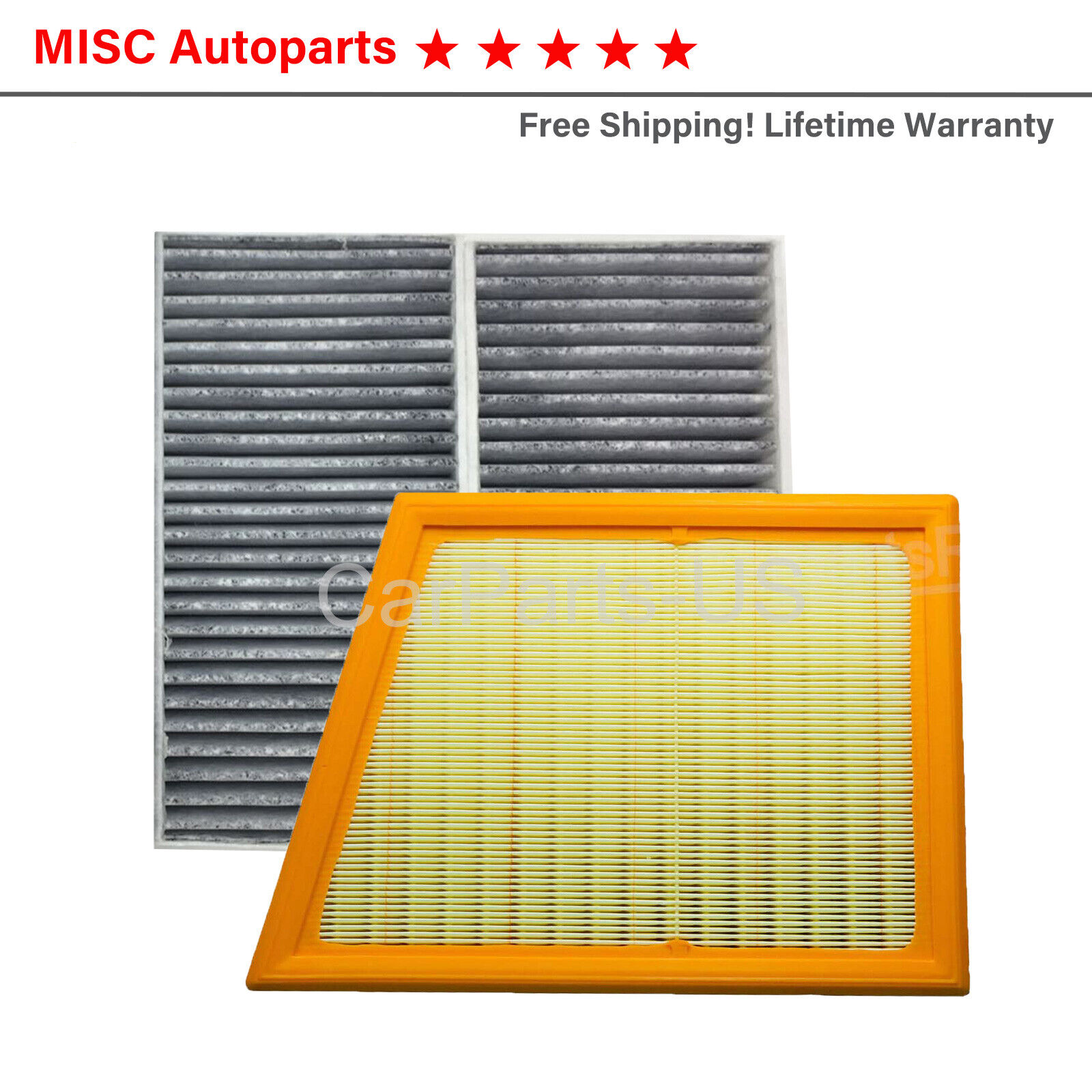 Engine & Cabin Air Filter for 2016-2022 BMW X1 2.0 13717619267 6419321875