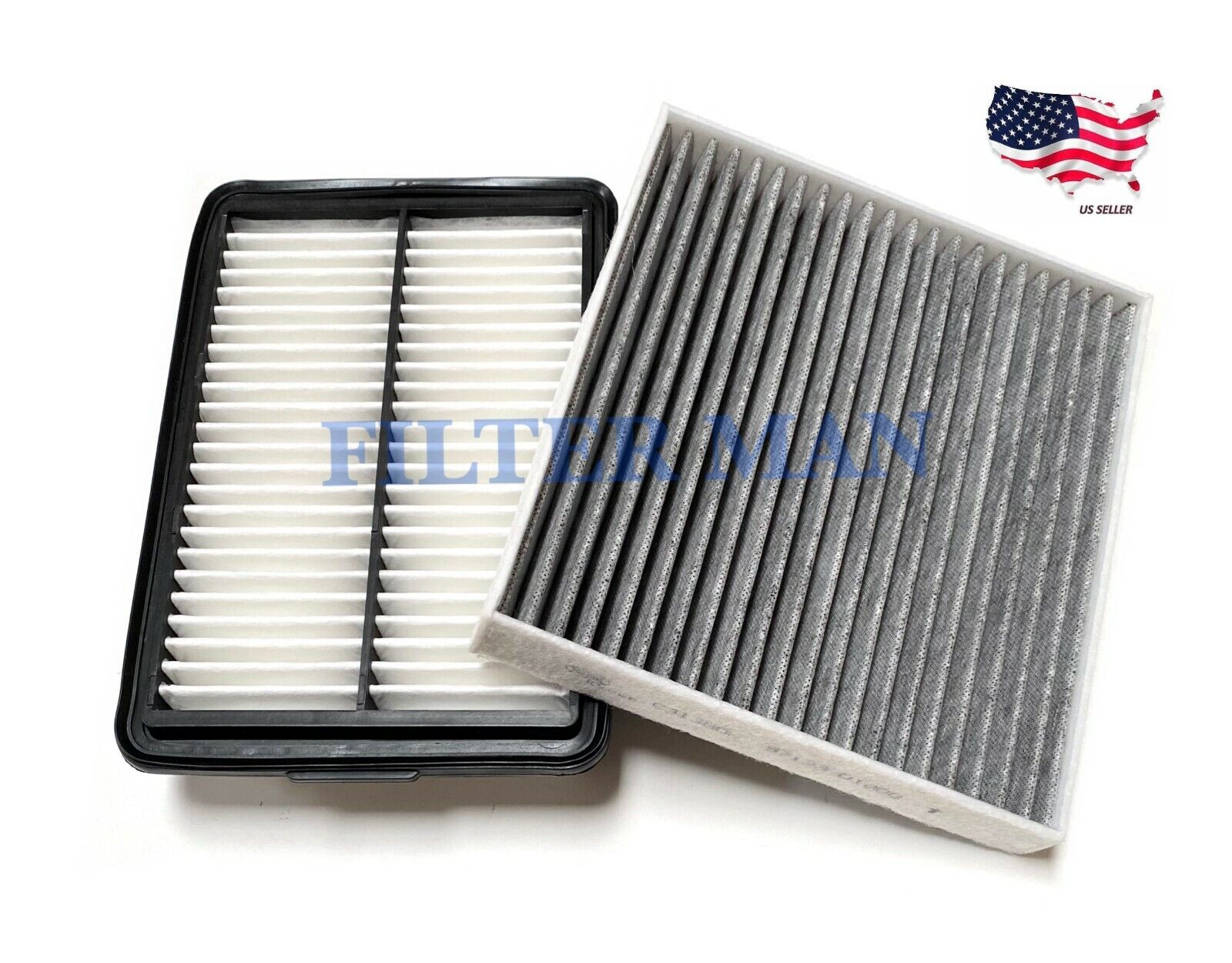 Engine & Carbonized Cabin Air Filter FOR SOUL 20-21 Veloster 19-21 (21 for 1.6L)