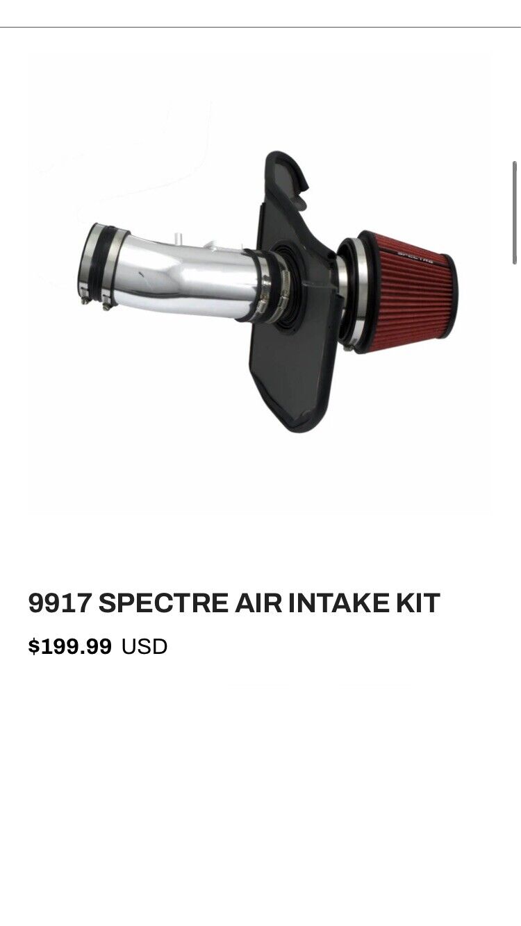 spectre cold air intake 9917
