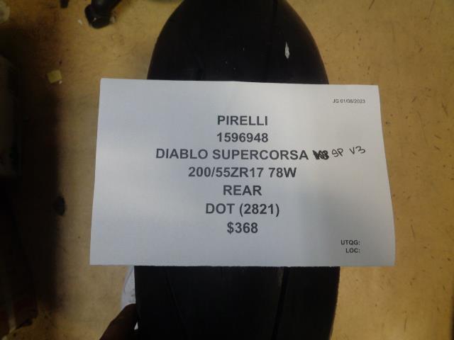 PIRELLI DIABLO SUPERCORSA SP V3 200 55 17 78W REAR MOTORCYCLE TIRE 1596948 CQ2