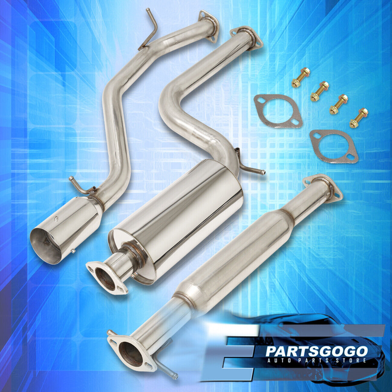 For 00-04 Ford Focus ZX3 ZX5 2.0L 2.3L Stainless Steel Cat Back Exhaust System