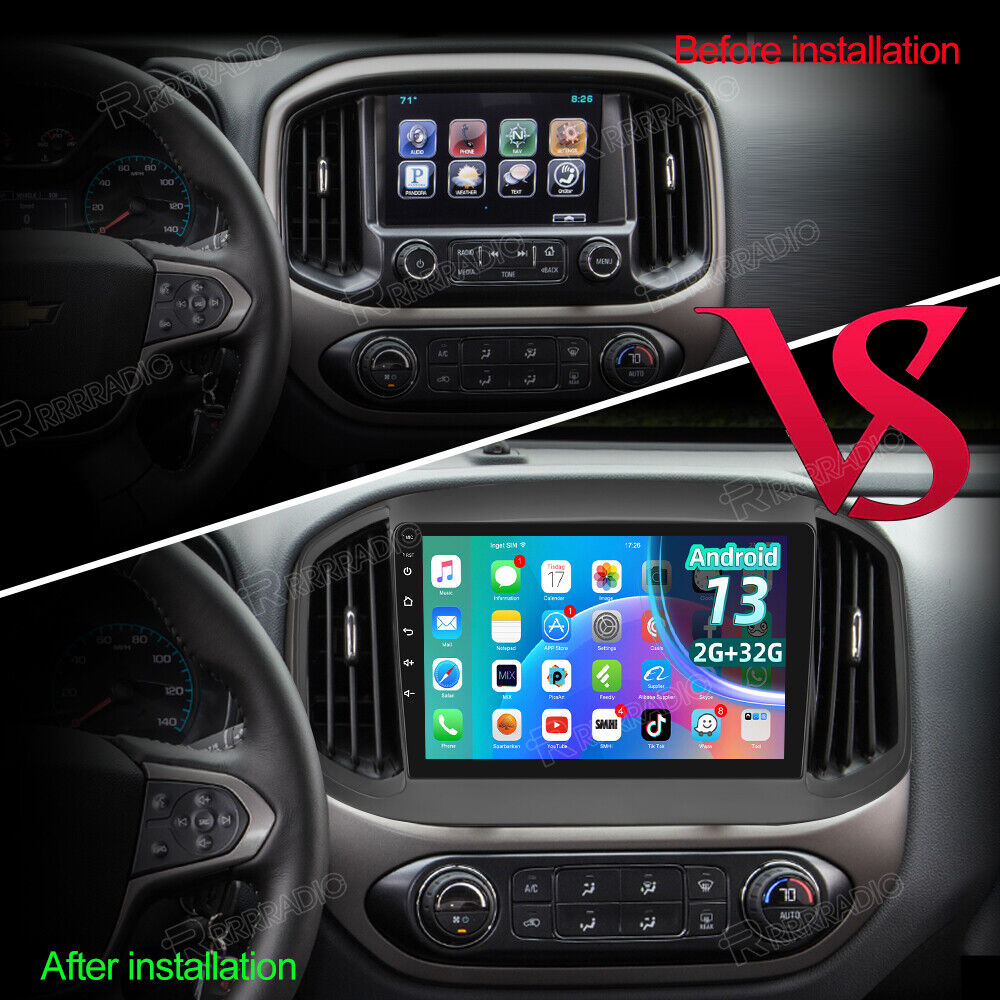 32GB Android 13 Car Stereo Radio GPS Navi WiFi For Chevrolet Colorado GMC Canyon