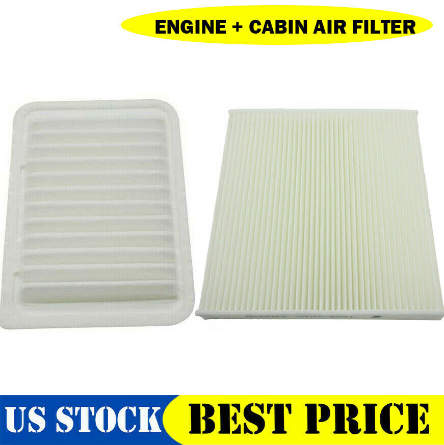 Set2 Engine Air Filter + Cabin Air Filter For 09-18 Corolla Vibe xD Yaris Matrix