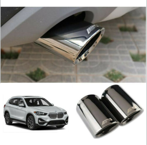 For BMW X1 2016-2020 F48 Black titanium Rear Tail Exhaust Muffler Tip Pipe 2pcs