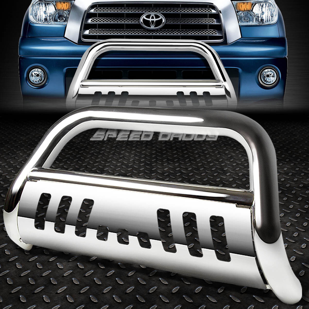 FOR 07-16 TOYOTA TUNDRA/SEQUOIA STAINLESS STEEL BULL BAR PUSH BUMPER GRILL GUARD