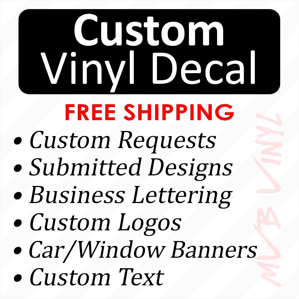 Custom Vinyl Decal Sticker Banner | Business Logo Submit Ideas Lettering Window